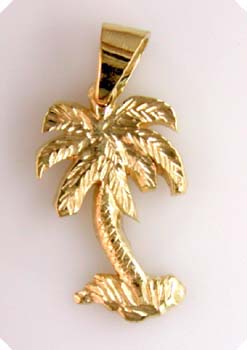 18kt Palm Tree