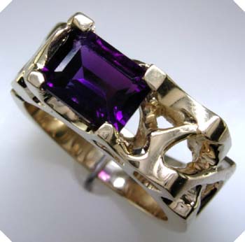 Amethyst and 14kt